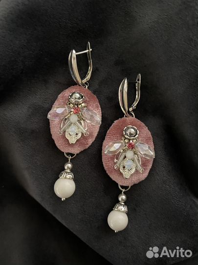 Серьги мотыльки