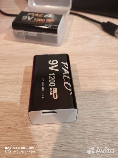 Аккумуляторная батарейка крона Palo 9V