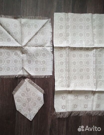 Полотенце+2 салфетки лен