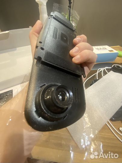 Видеорегистратор зеркало с камерой заднего вида