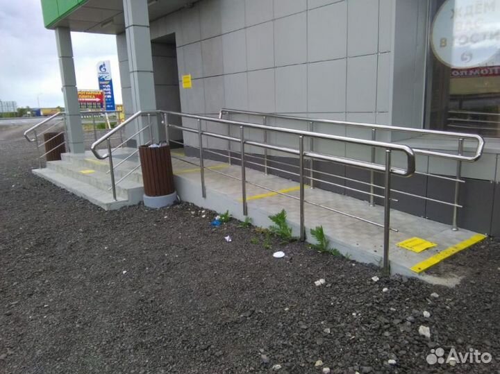 Ограждение из нержавеющей стали с полировкой