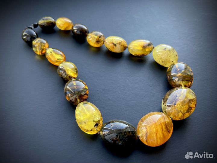 Бусы из натурального янтаря