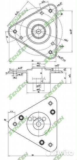 Опора амортизатора LADA vesta верх.передн. M612