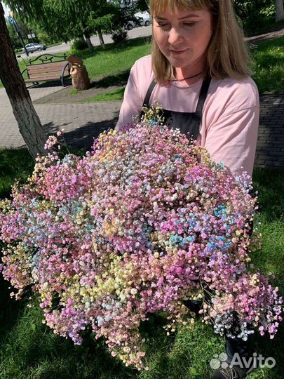 Букет. Цветы. Гипсофила