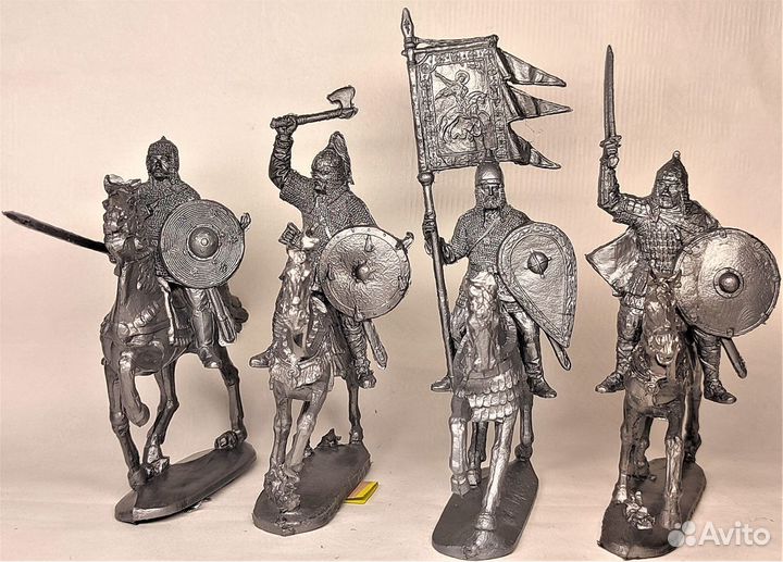 Солдатики конные Римляне Викинги Рыцари Русичи