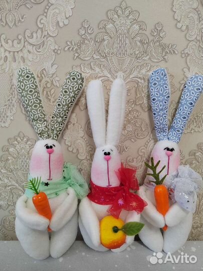 Мягкая игрушка заяц новый