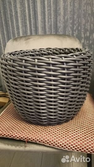 Кашпо из ротанга 12 литров