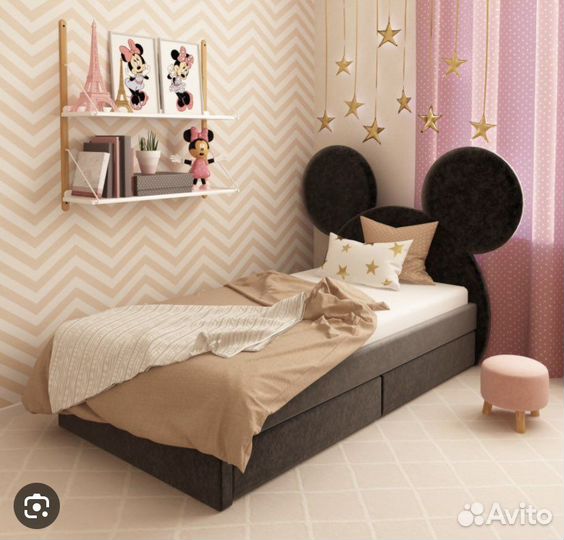Детская кровать с ушками мики kitty