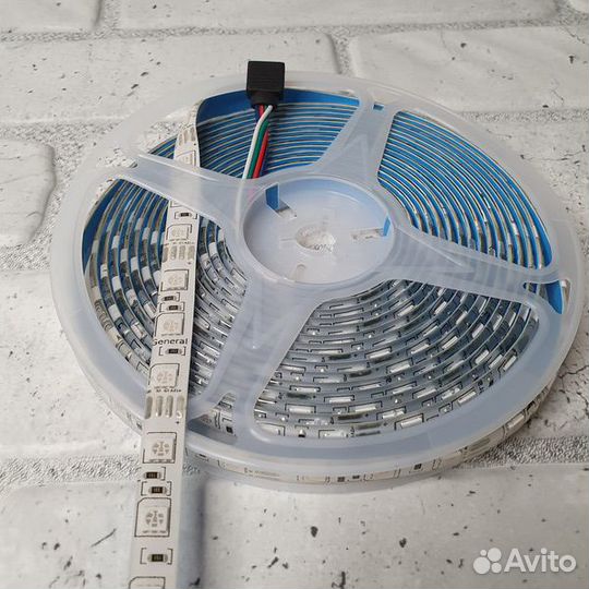 Лента LED 5050 RGB(14.4W/m-60Led/м -12V) IP65 (Gen