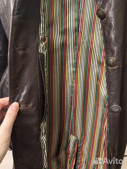 Кожаный плащ женский 42 neohit