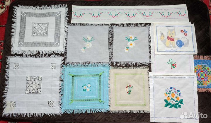 Салфетки ручная работа (вышивка)