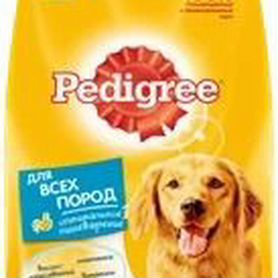 Корм сухой для взрослых собак pedigree