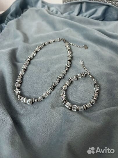 Колье чокер из натуральных камней