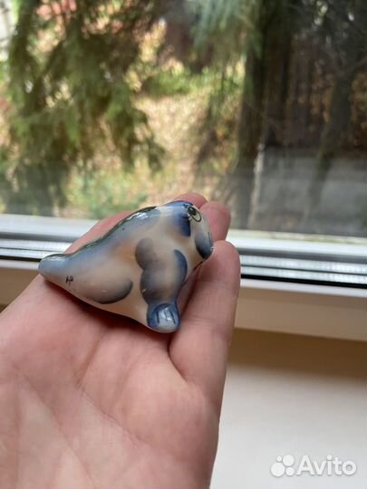 Керамическая фигурка моржа авторская работа
