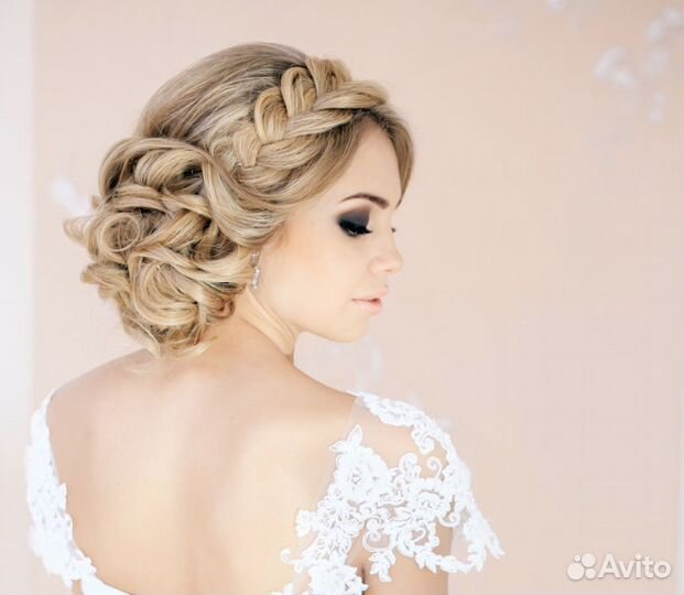 Прически свадебные, вечерние, макияж, выезд на дом