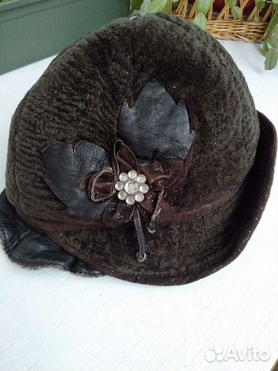 Шапка из стриженного каракуля