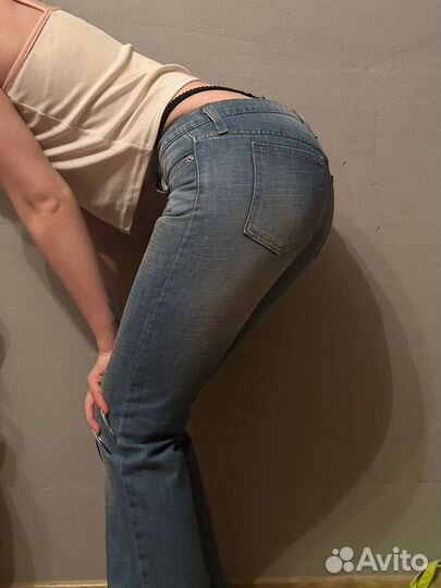 Винтажные джинсы versace на низкой посадке