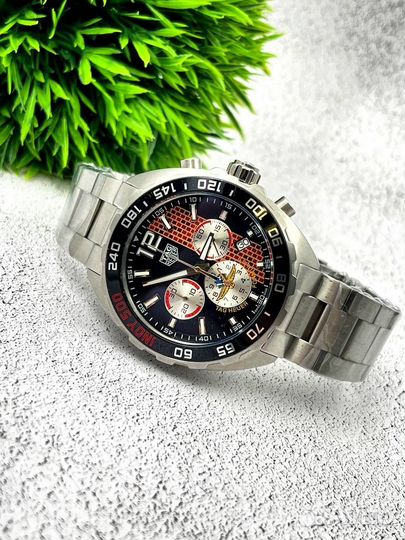 Шикарные мужские кварцевые часы Tag Heuer