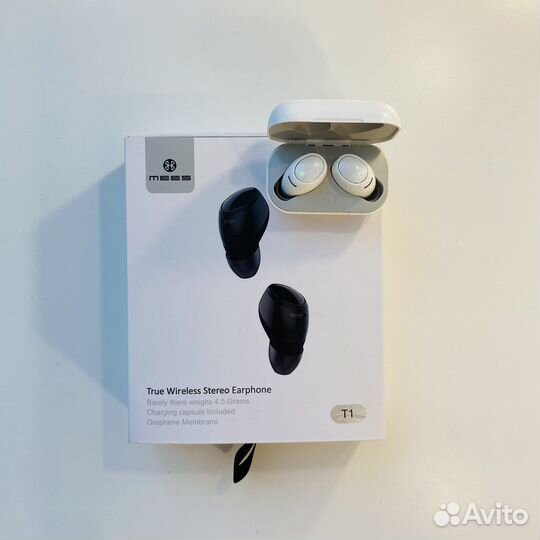 Беспроводные наушники Mees T1, white