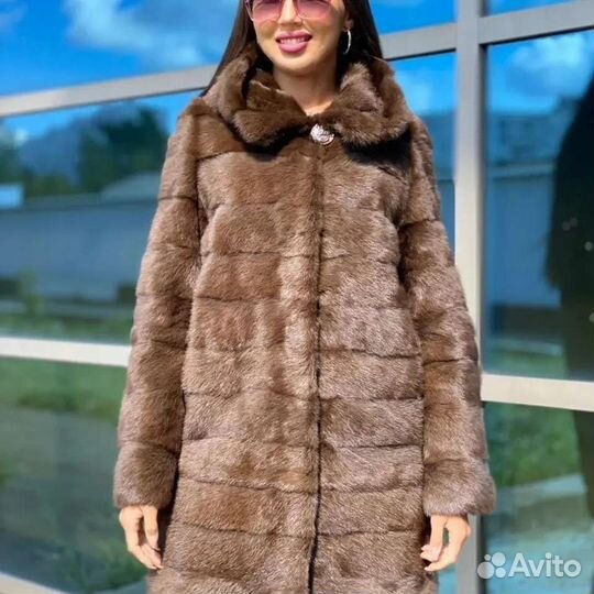 Шуба бобрик норка