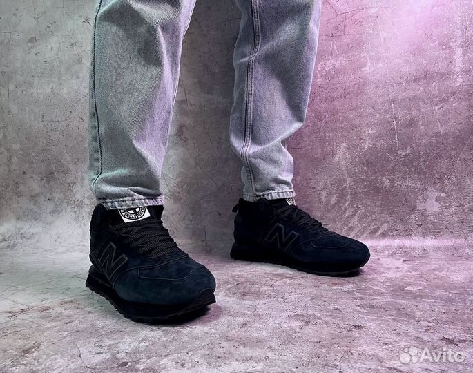 Кроссовки New Balance 574 Stone Islandс мехом