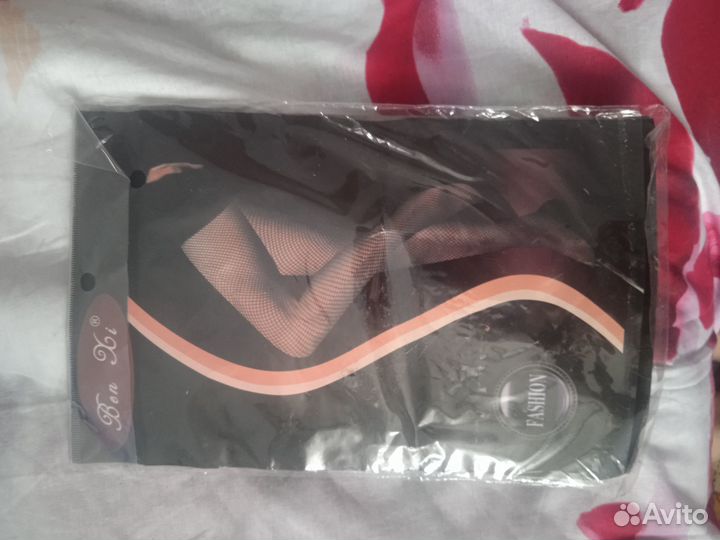 Колготки в крупную сетку