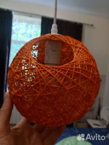 Абажур плетеный
