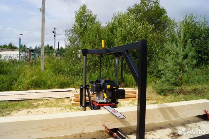 Пилорама бензиновая шинная 5.5л.с