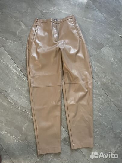 Брюки экокожа 44