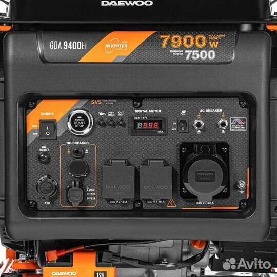 Генератор инверторный бензиновый daewoo