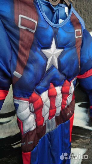 Костюм Marvel Капитан Америка 128-130 см. рост