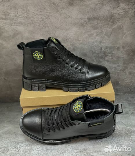 Ботинки мужские зимние натуральный кожа