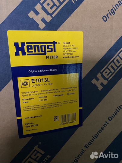 Воздушный фильтр Scania