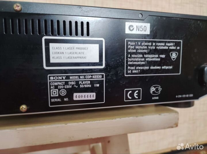 CD проигрыватель sony CDP-XE530