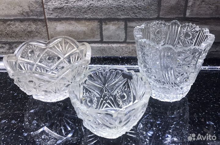 Салатник хрустальный