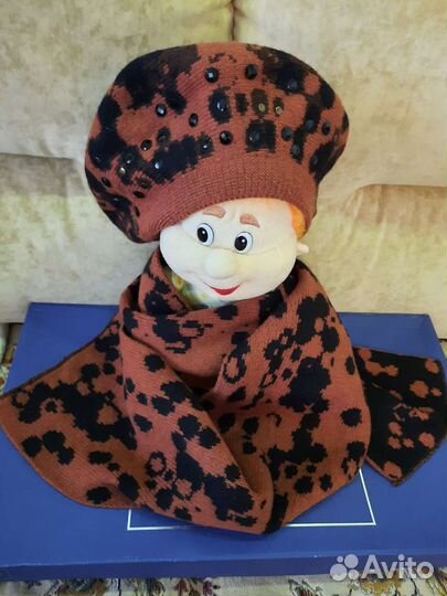 Комплект берет и шарф