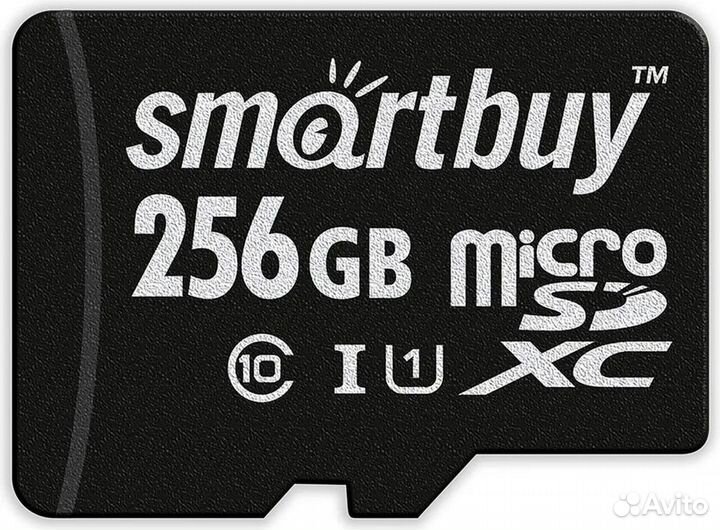 Micro SD 256GB SMART Buy class 10 Pro U3 с адаптер