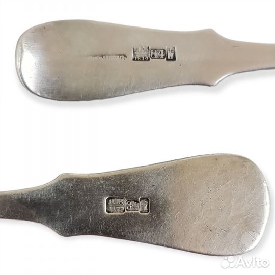 Серебряные вилки 84п. 1874г. 1877г