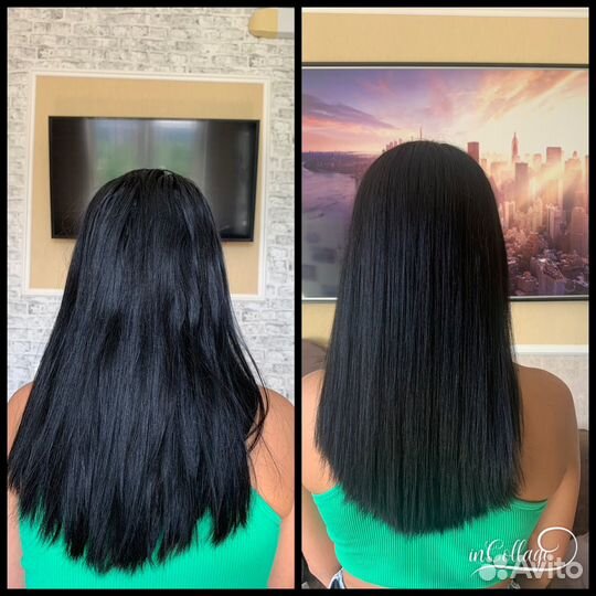 Кератиновое выпрямление волос