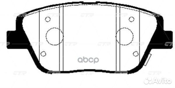 Ckkk-46 Колодки тормозные дисковые перед