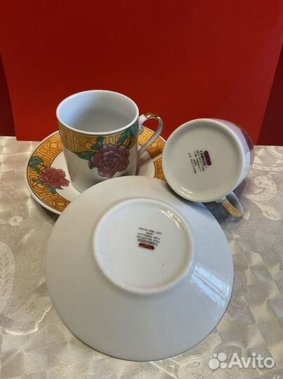 Кофейные чашки с блюдцами Yamasen Япония набор