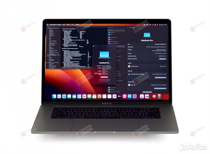 Macbook Pro 15 2018 Touch Bar A1707 SSD 500Gb i7