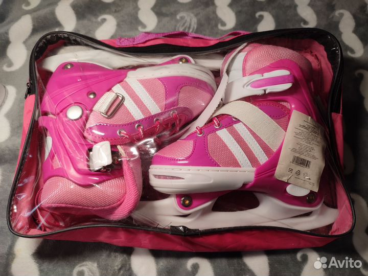 Коньки детские раздвижные (размер 31-34)