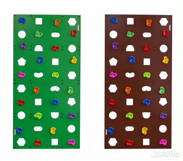 Детские скалодромы настенные 2000х1000 мм