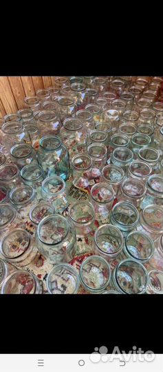 Стеклянные банки разных объемом
