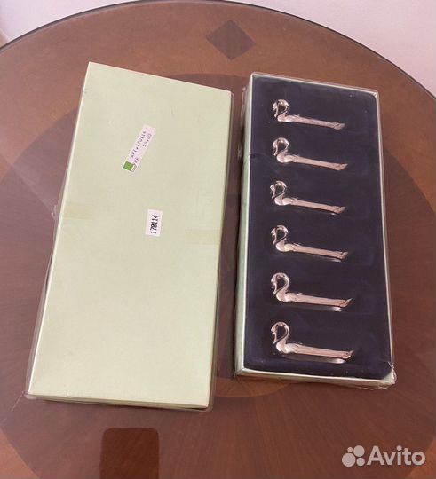 Подставки Лебеди серебр для стол приборов Франция