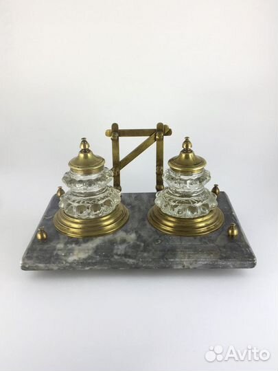 Письменный набор. Мрамор, бронза. Начало 20 века