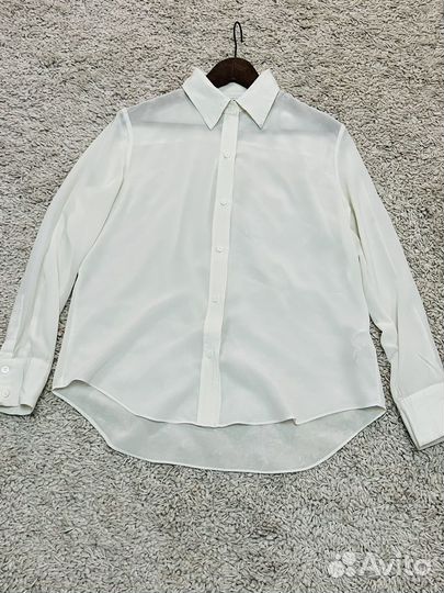 Zara рубашка шелк