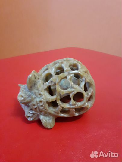 Сувенир. Индия. Резной слон из натур.камня