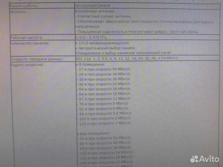 Точка доступа WiFi Cisco Air-ap1121g-e-k9